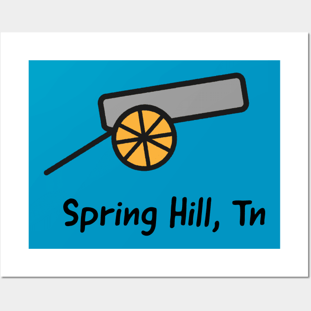 Spring Hill Cannon Wall Art by One Fun Shirt Co.